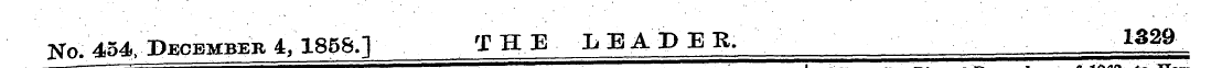 to No. 454, December 4,1858Q THE LEADER....