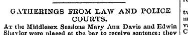 GATHERINGS FROM LAW AND POLICE t , COURT...