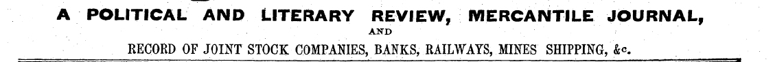 A POLITICAL AND LITERARY REVIEW, MERCANT...