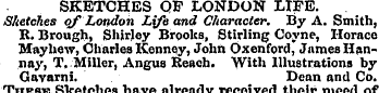 SKETCHES OF LONDON LIFE. Sketches qf Lon...
