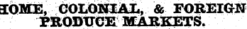 I0ME, COLONIAL, & FOREIGN PRODUCE MARKET...