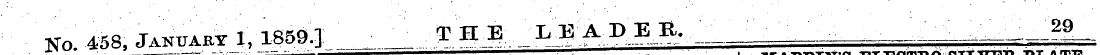 No. ¦**«: January 1, 1859.] T H E ^ADEB,...
