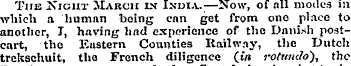 The Xight March in India..;—Now, of all ...