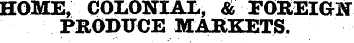 HOME, COLONIAL, & FOREIGN PRODUCE MARKET...