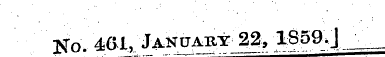 No. 401, January 22, 1859,] ____