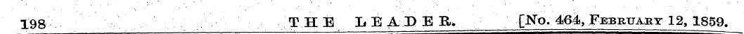 198 THE LEADEB y [No. 464, February 12, ...