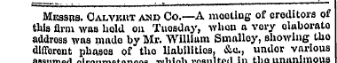 Messrs. Oalvkkt am» Co.—A mooting of cre...