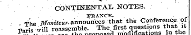 CONTINENTAX NOTES. FKASCE. , The Moniteu...