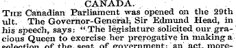 CANADA. The Canadian Parliament was open...