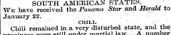 SOUTH AMERICAN STATES; "We have received...