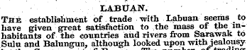 LABUAN. The establishment of trade with ...