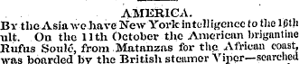 AMERICA. By the Asia we .have New York i...