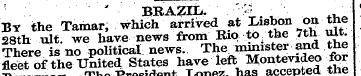 ¦ ¦ ¦ ¦ ¦• • ¦ - BRAZIL. . • ' ¦> :' . ¦...