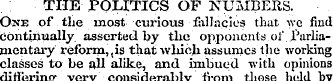 THE POLITICS OF NUMBERS. One .of .the /m...