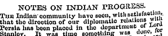 NOTES ON INDIAN PROGRESS. TUB Indian"com...