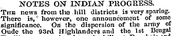 NOTES ON INDIAN PROGRESS. The news from ...