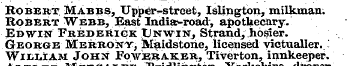 Robert Mabbs, Upper-street, Islington, m...