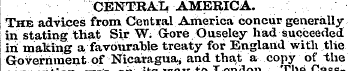 CENTRAL AMERICA. The advices from, Centr...