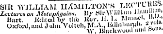 SIR WILLIAM HAMILTON'S LK< r Ll ;^ Lectu...