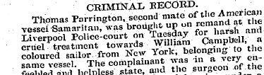CRIMINAL EECOKD. Thoma< Farrington, seco...