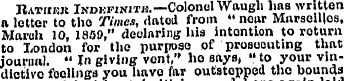 RATinsK Indkkxnith.—Colonel Waugh has wr...