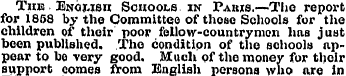 Tub English Schools in Paujcs.—The repor...