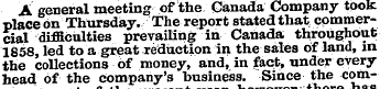 A general meeting of the Canada Company ...