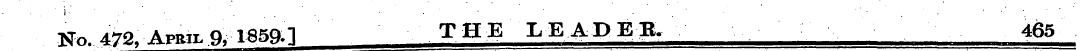 iL .iJifL Aprii, Q. 1859.1 THE LEADER. 4...