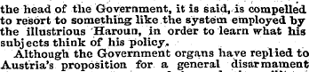 the head of the Government, it is said, ...