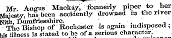 Mr An<rus Mackay, formerly piper to her ...