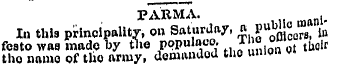 In this principality, on Saturday, ft P ...
