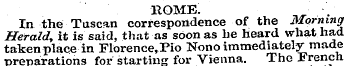 ROME. In the Tuscan correspondence of th...