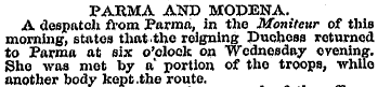 PARMA AHD MOPENA. A deaputeh from Parma,...