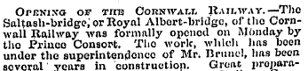 Opbning of t«b Cornwai^ Railway.—Tho Sal...