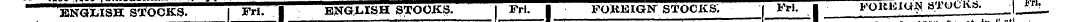 ENGLISH STOCKS. Fri. ENGLISH STOCKS. Frl...