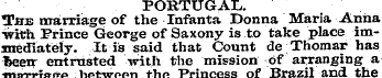 PORTUGAL. The marriage of the Infanta Do...