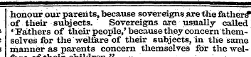 honour our parents, because sovereigns a...