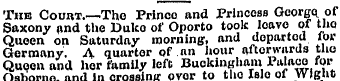 The Court.— The Princo and Princess Gcor...