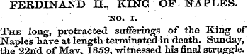 FERDINAND II., KINQ OF NAPLES. wo. i. Th...