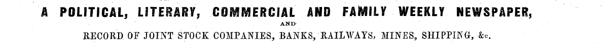 A POLITICAL, LITERARY, COMMERCIAL AND FA...