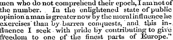 men who do not comprehend their epoch, I...