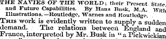 THE NAVIES OF THE WORLD; their Present S...