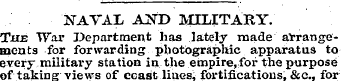 NATAL AND MILITARY. Tins War Department ...