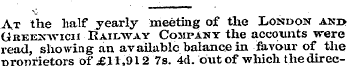 At the half yearly meeting of tlie Londo...