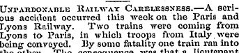 UsrAnDOJTAnLE Railway Carelessness.—A se...