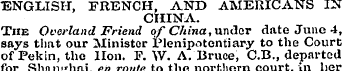 ENGLISH, FRENCH, AND AMERICANS IN CHINA....