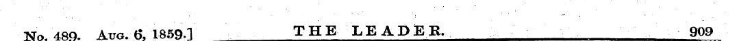 No. 489. AuG.b - , 1859.] THE LEADER. 90...