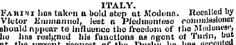ITALY. Fa him hos taken a bold step at J...