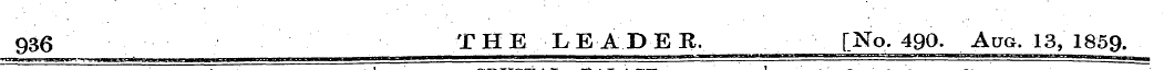 936 THE LEADER, [No. 490. Aug. 13, 1859.