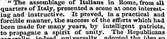 "The assemblage of Italians, in Rome, fr...